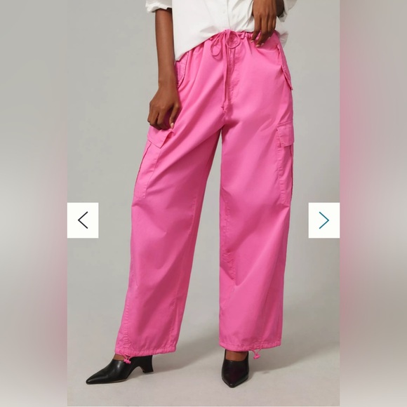 Good American Pants - Good American Parachute Pants Malibu Pink - Small